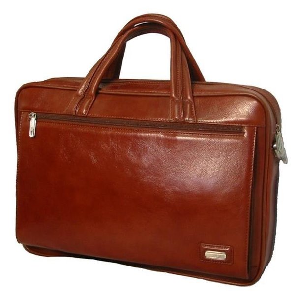 K-Cliffs K-Cliffs Full Grain Leather Executive Portfolio 15.5 x 11 x 3 in. Brown A208-BROWN